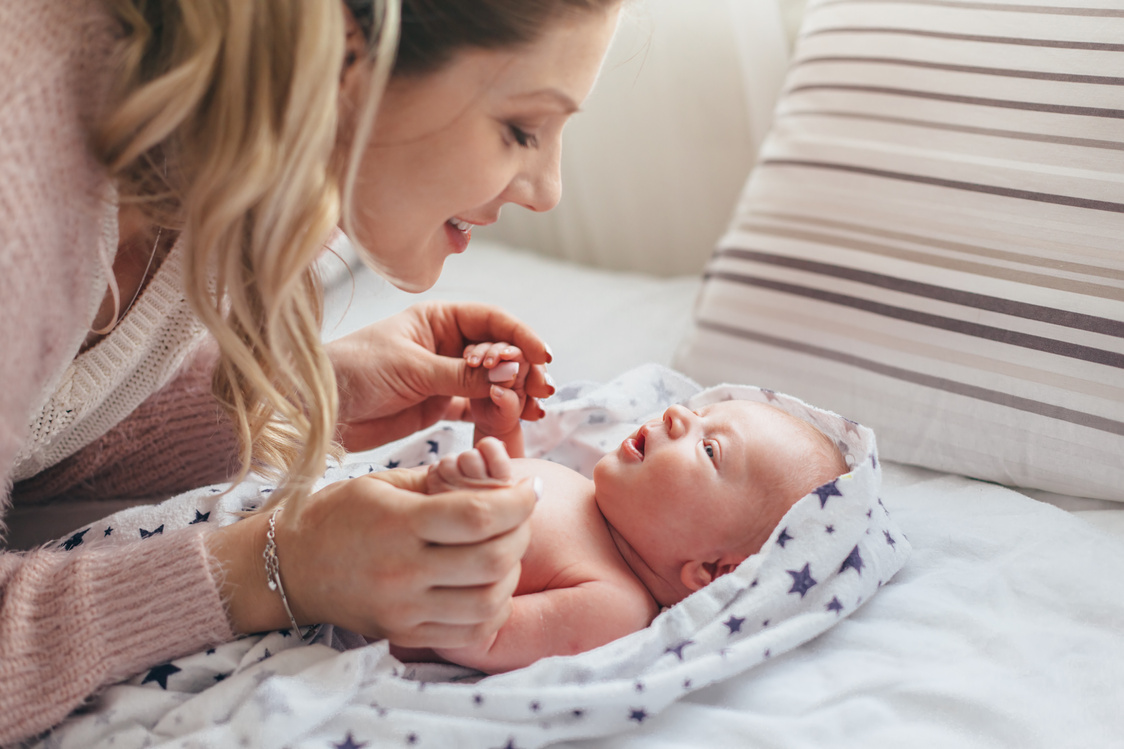 Mom with Newborn Baby