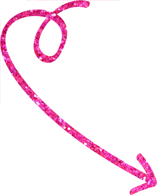 Pink Glitter Arrow